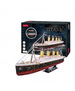 CubicFun Titanic LED ЗД пазл 266 шт Корабли