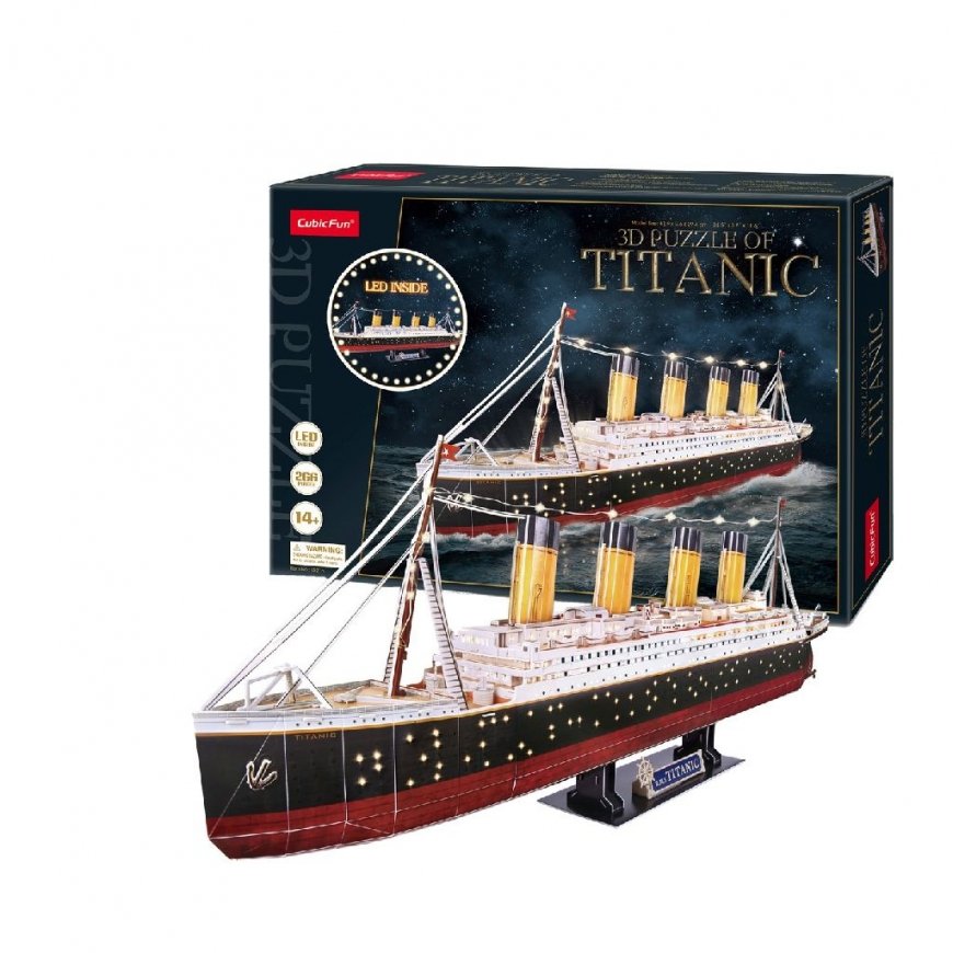 CubicFun Titanic LED 3D puzle 266