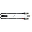 Cordial CFY WFF audio kabelis 3 m 3.5mm 2 x XLR Melns Cordial CFY WFF audio kabelis 3 m 3.5mm 2 x XLR Melns