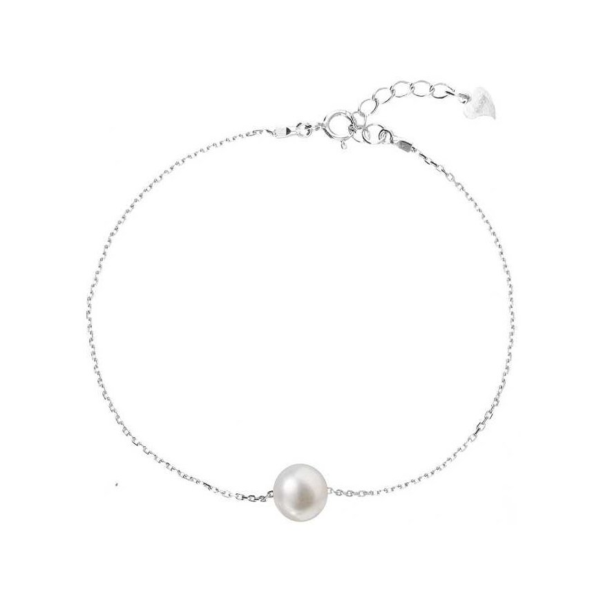 Evolution Group Silver bracelet with right pearl Pavon 23009.1