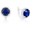Beneto Silver Glittering Earrings AGU1203
