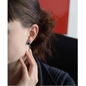 Beneto Silver Glittering Earrings AGU1203