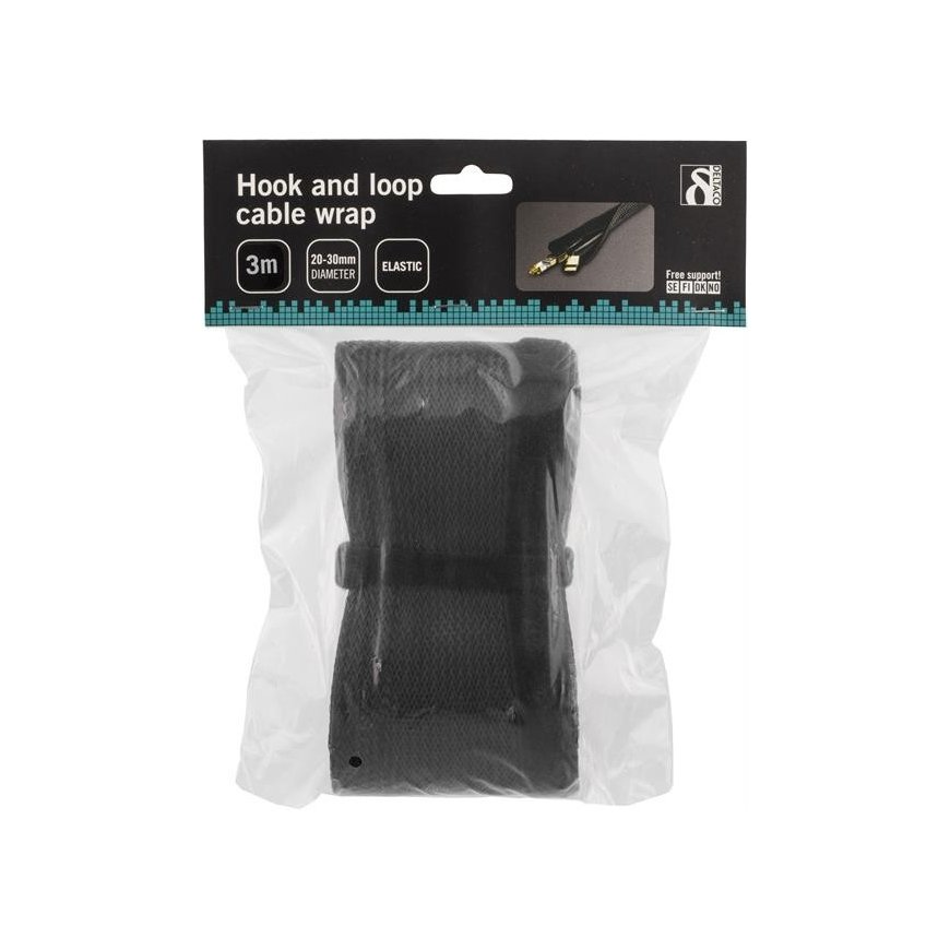 Deltaco LDR16 kaapelisuojus musta – 2