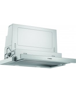 Bosch Serie 4 DFS067A51 gartraukis Pusiau įmontuojamas (ištraukiamas) Metalinis, Sidabras 727,7 m³/h