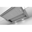 Bosch DFM064A53 cooker hood Semi built-in (pull out) Metallic, Silver 400 m³/h