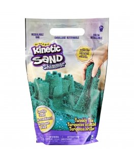 Kinetic Sand KNS RFL 2lb ShmrSd TwinklyTeal GML
