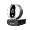 Sandberg 134-12 veebikaamera 2 MP 1920 x 1080 pikslit USB 2.0 Must, Hõbe Sandberg 134-12 veebikaamera 2 MP 1920 x 1080 pikslit USB 2.0 Must, Hõbe