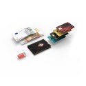 EXENTRI Miniwallet Futlāris/maks Melns Āda, Neilons, Nerūsējošs tērauds EXENTRI Miniwallet Futlāris/maks Melns Āda, Neilons, Nerūsējošs tērauds