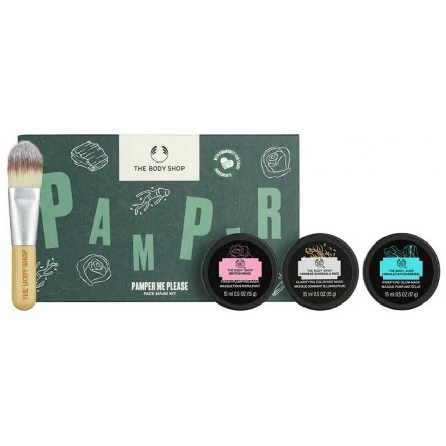 The Body Shop Pamper me Please dovanų rinkinys veido kaukėms – 2