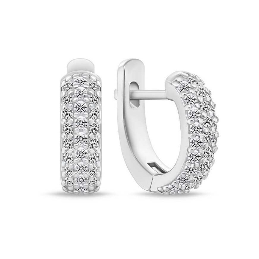 Brilio Silver Brilio Silver Decent silver earrings with zircons EA944W