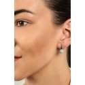 Brilio Silver Elegant silver earrings with pearls and zircons EA419W