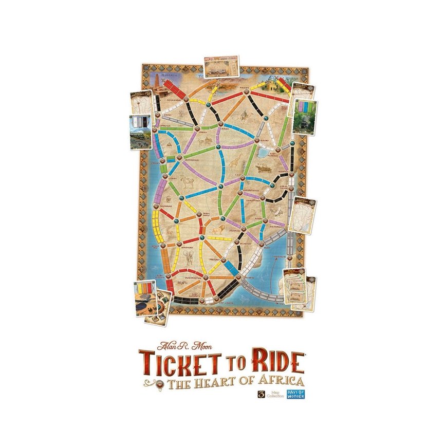 Days of Wonder Ticket To Ride Map Collection: The Heart of Africa Lautapeli Perhe – 2
