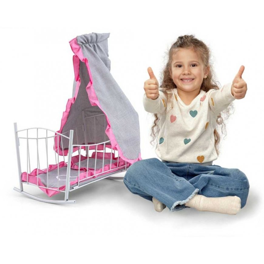 Milly Mally Doll Crib Lily Prestige Pink katos – 5