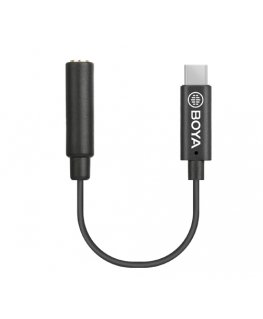 BOYA BY-K4 audiokaabel 3.5mm USB tüüp-C Must