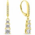 Brilio Silver Luxurious gold-plated earrings with clear zircons EA1012Y Brilio Silver Luxurious gold-plated earrings with clear zircons EA1012Y