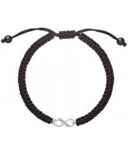 Evolution Group Black Kabbalah Bracelet Infinity 13002.3
