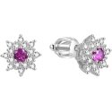 Beneto Silver Shiny Flower Earrings AGUP1444S Beneto Silver Shiny Flower Earrings AGUP1444S