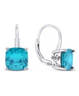 Brilio Silver Brilio Silver Fashion silver earrings with blue zircons EA301WAQ