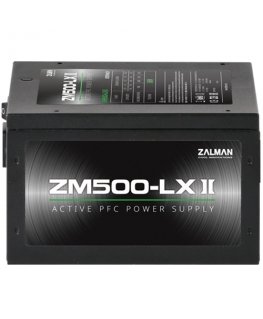 Zalman ZM500-LXII блок питания 500 W 20+4 pin ATX ATX Черный