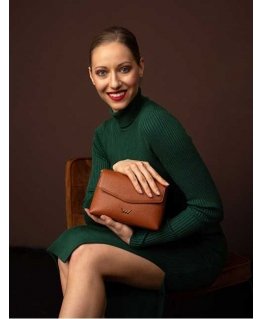 Vuch Moteriška odinė kryžminė rankinė Leyra Brown