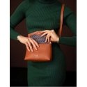 Vuch Women's Leather Crossbody Bag Leyra Brown Vuch Women's Leather Crossbody Bag Leyra Brown