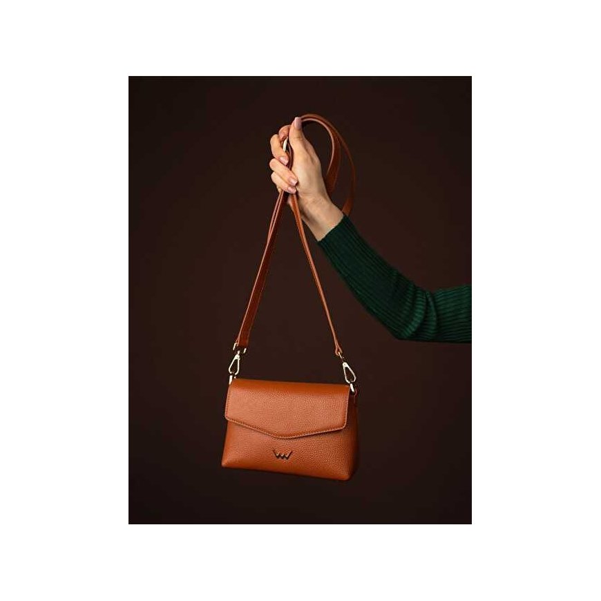 Vuch Women's Leather Crossbody Bag Leyra Brown – 4