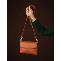 Vuch Women's Leather Crossbody Bag Leyra Brown Vuch Women's Leather Crossbody Bag Leyra Brown