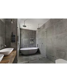Lacquered steel towel holder, matt black, REITANI, WENKO