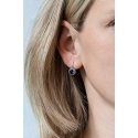 Beneto Silver earrings with blue crystals AGUC1156 Beneto Silver earrings with blue crystals AGUC1156