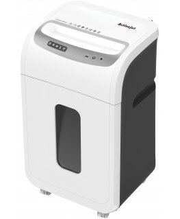 Activejet ASH-1602M dokumentų naikiklis Smulkinimas itin mažais gabalėliais 60 dB 22,8 cm Juoda, Sidabras, Balta
