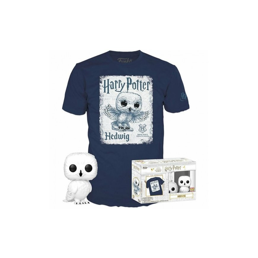PROMO FUNKO POP T-paita T-paita Harry Potter M + POP Hedwid 63608 – 2