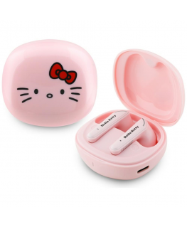 Ausinės TWS Hello Kitty O Glossy Finish rožinės spalvos