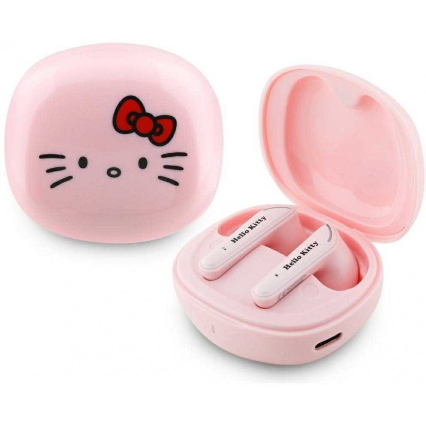 Ausinės TWS Hello Kitty O Glossy Finish rožinės spalvos – 5