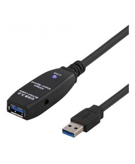 Deltaco USB3-1004 USB kabelis USB 3.2 Gen 1 (3.1 Gen 1) 7 m USB A Juoda