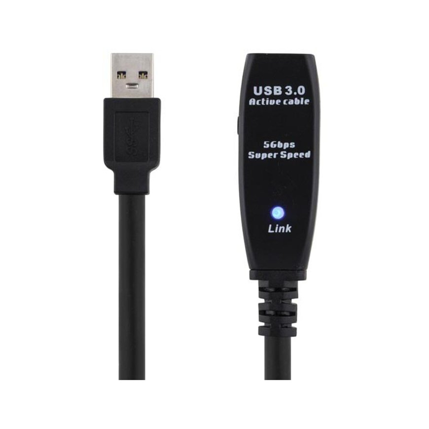 Deltaco USB3-1004 USB kabelis USB 3.2 Gen 1 (3.1 Gen 1) 7 m USB A Juoda – 2