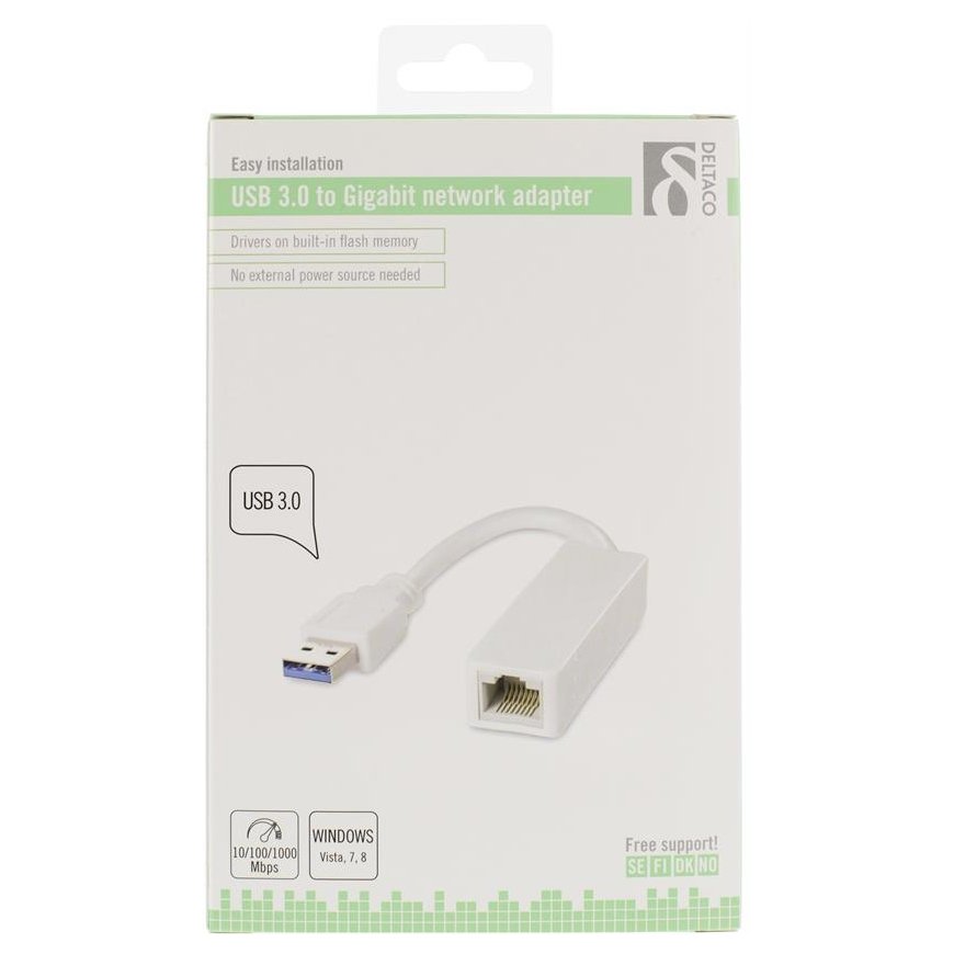 Deltaco USB3-GIGA4 võrgukaart Ethernet – 2