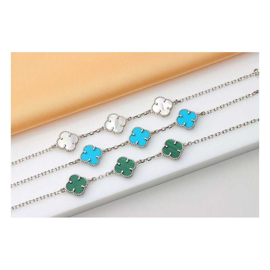 Brilio Silver Women's silver bracelet with quatrefoils BRC191WTQ – 5