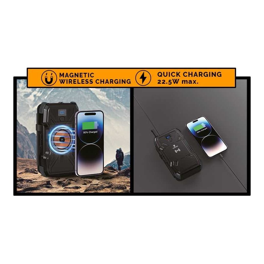 Viking Technology Viking saulės lauko maitinimo blokas TYR II 20000 mAh, bevielis įkrovimas – 4