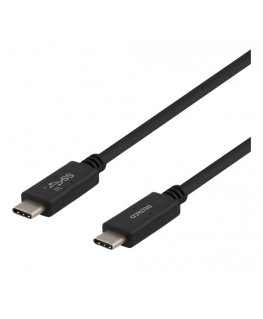 Deltaco USBC-1401M USB кабель USB 3.2 Gen 2 (3.1 Gen 2) 1 m Черный