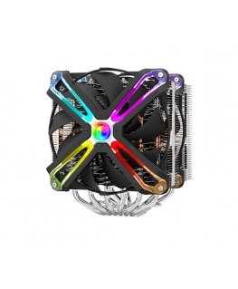 Zalman CNPS20X Tietokoneen jäähdytysjärjestelmä Suoritin Jäähdytin 14 cm Alumiini, musta