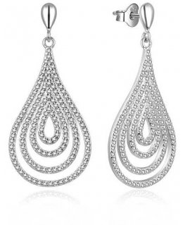 Moiss Charming hopeiset riippukorvakorut E0003044