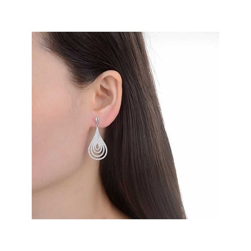 Moiss Charming silver dangle earrings E0003044 – 2