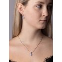 Silvego Silver earrings with blue synthetic opal JJJE1267B Silvego Silver earrings with blue synthetic opal JJJE1267B