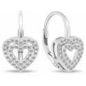 Brilio Silver Brilio Sidabrinis Charming sidabrinis heart earrings EA111W Brilio Silver Brilio Sidabrinis Charming sidabrinis heart earrings EA111W