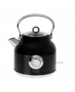 Adler AD 1346B электрический чайник 1,7 L 2200 W Черный, Металлический