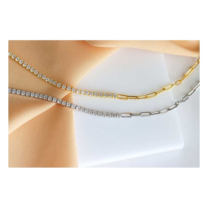 Brilio Silver Brilio Silver Sparkling silver bracelet with zircons BRC68W – 3