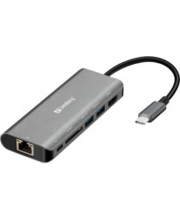 Sandberg USB-C Dock HDMI+LAN+SD+USB100W
