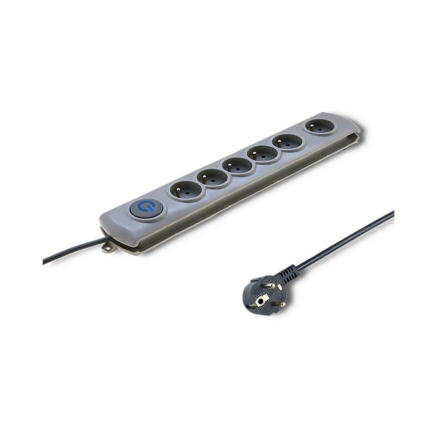 Qoltec 50165 pārsprieguma aizsargs Pelēks 6