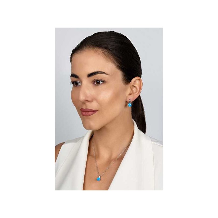 Brilio Silver Brilio Silver Timeless opal jewelry set SET246WB (earrings, pendant) – 2
