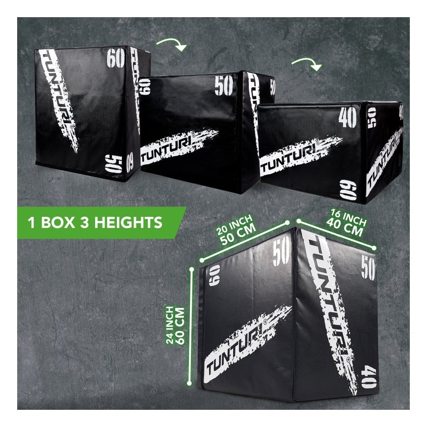 Training box TUNTURI Plyo Box Soft (EVA) 40/50/60cm – 4